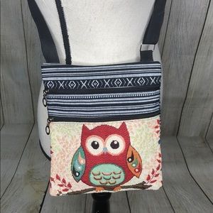 Owl Crossbody bag purse with adjustable straps